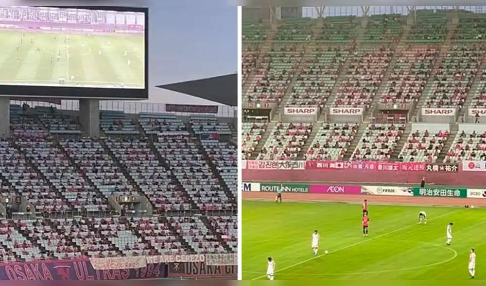 Afición presente en partido de fútbol japonés. | Foto: Difusión Afición presente en partido de fútbol japonés. | Foto: Difusión