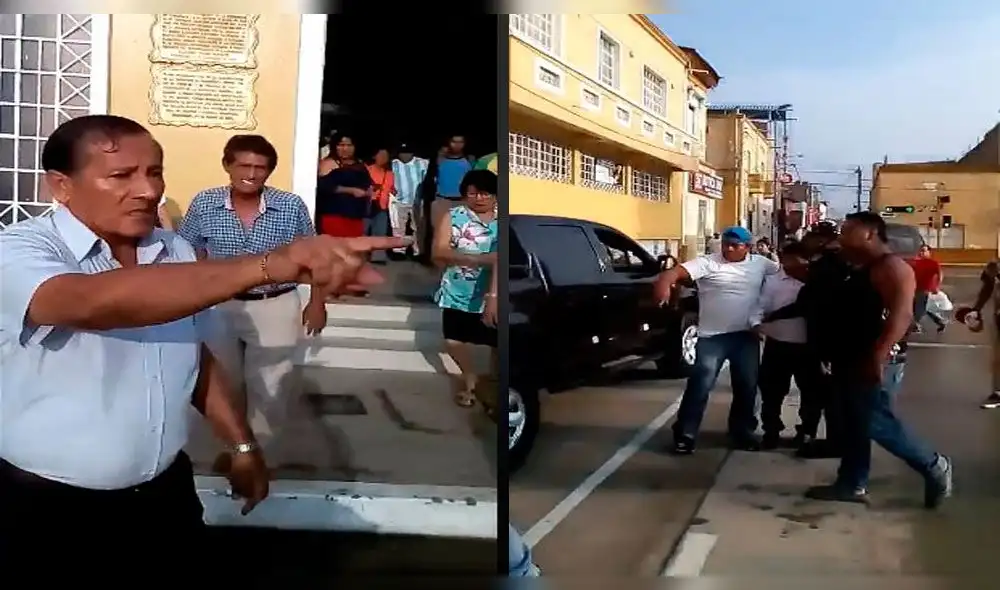 Lambayeque: alcalde de Ferreñafe protagoniza pelea con dirigente edil [VIDEO]