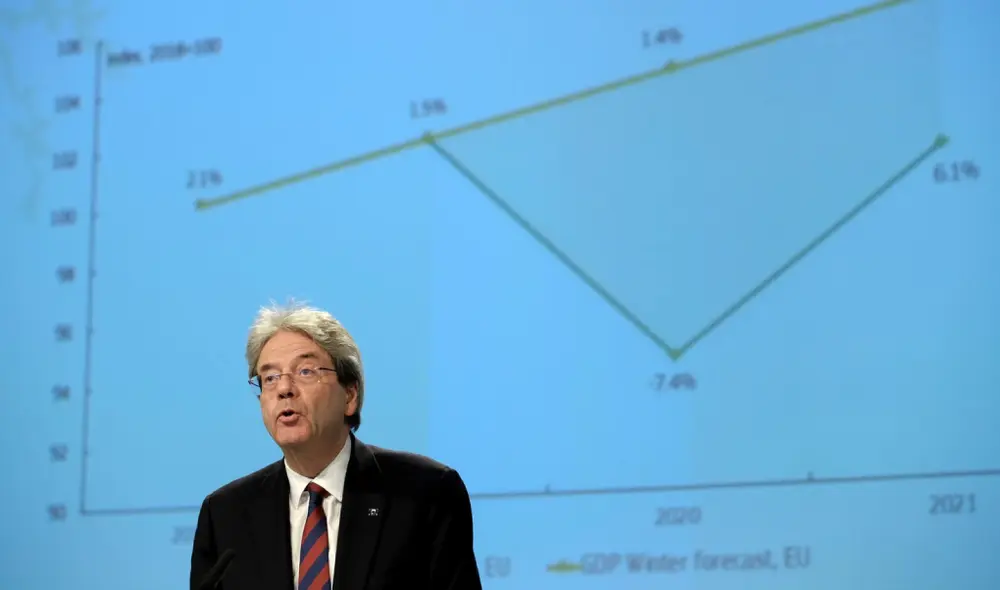 Paolo Gentiloni, comisionado de Economía de la Comisión Europea. Foto: AFP. Paolo Gentiloni, comisionado de Economía de la Comisión Europea. Foto: AFP.