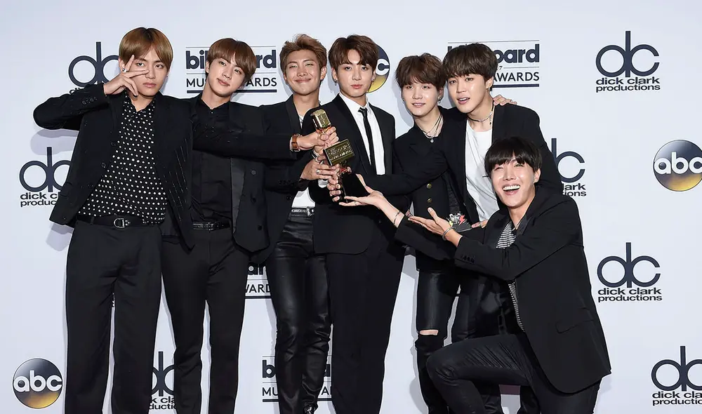 BTS en su primera asistencia a los Billboard Music Awards (2017). Foto: AFP