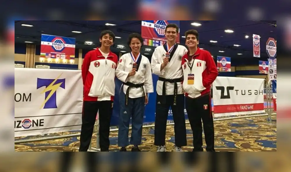 Peruanos se bañan de bronce en EEUU