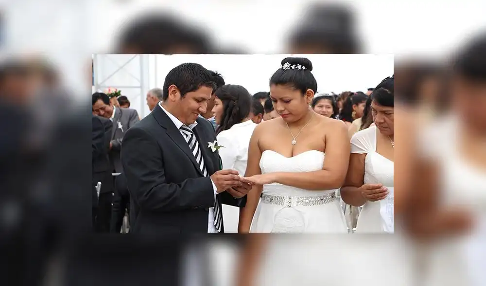 San Juan de Miraflores: más de 200 parejas se casaron en boda comunitaria 