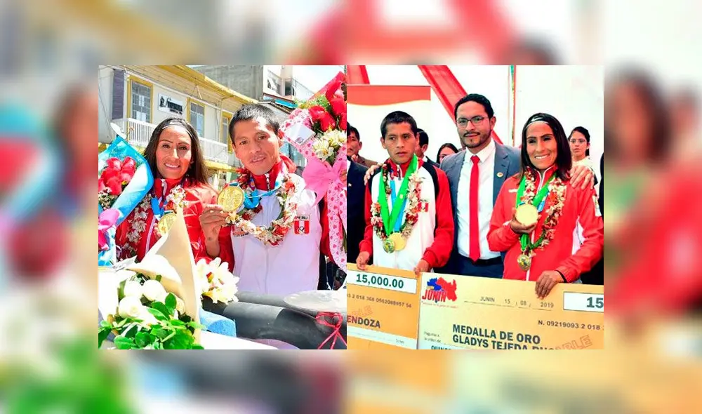 Gladys Tejeda y Christian Pacheco fueron reconocidos en Huancayo, su ciudad natal.