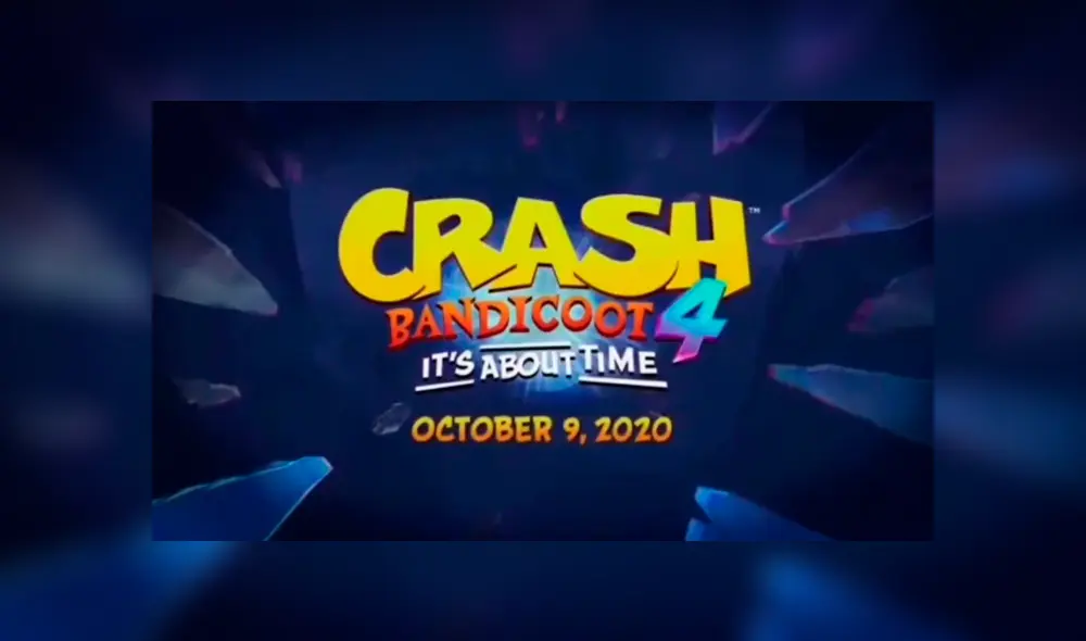 Crash Bandicoot 4 It's About Time se estrenaría el 9 de octubre en PS4 y Xbox One. Foto: Crash Bandicoot 4 It's About Time.