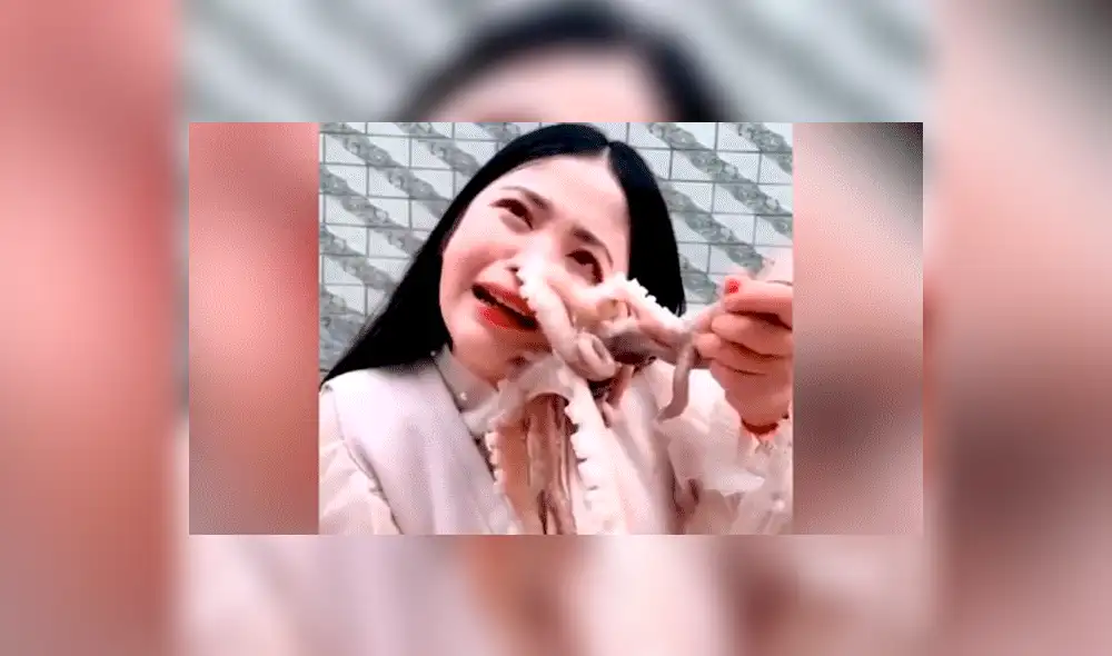 YouTube viral: chica pretendió comer un pulpo vivo y este la ataca de la peor forma [VIDEO]