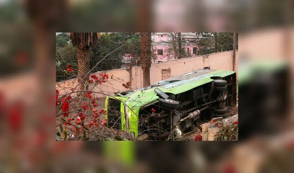 Cerro San Cristobal: Video del momento en que bus se despista revelaría la causa del accidente