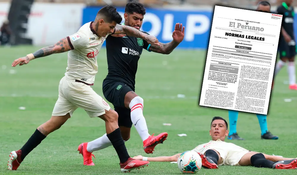 obierno publicó decreto supremo que permite el regreso de la Liga 1 Movistar. Foto: Grupo La República/Composición