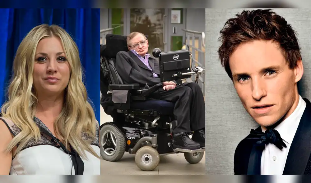 Kaley Cuoco y Eddie Redmayne elogian a Stephen Hawking tras su muerte