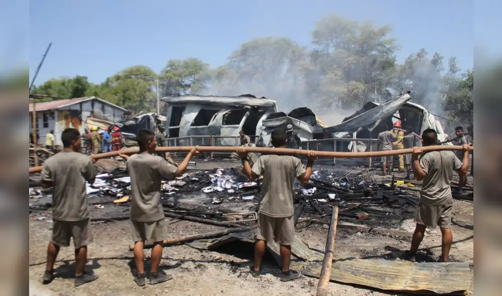 Piura: Voraz incendio destruye colegio Nuestra Señora de Fátima