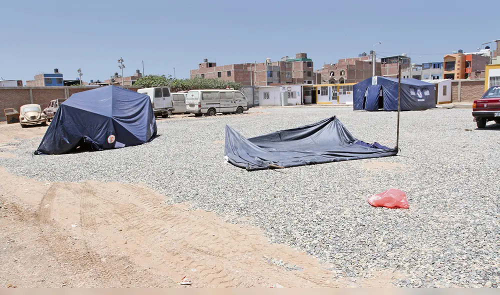 In situ. Así luce el lugar que se destinó para pacientes. In situ. Así luce el lugar que se destinó para pacientes.