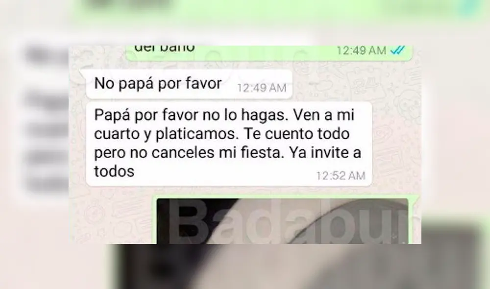 WhatsApp: muchacha le juega pesada broma a su padre y él reacciona así [FOTOS]