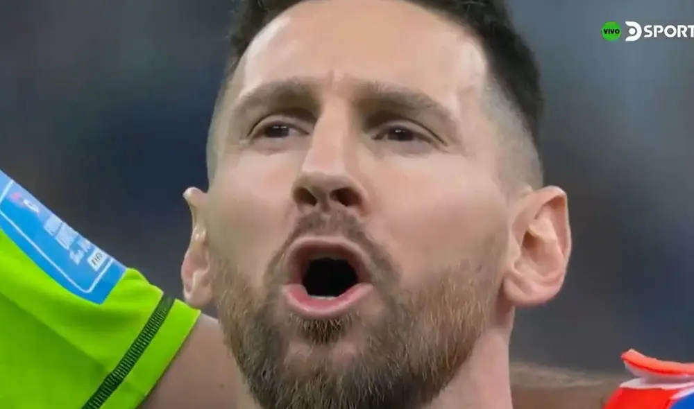 Messi juega su segunda final mundialista en su carrera. Foto: captura DSports Messi juega su segunda final mundialista en su carrera. Foto: captura DSports