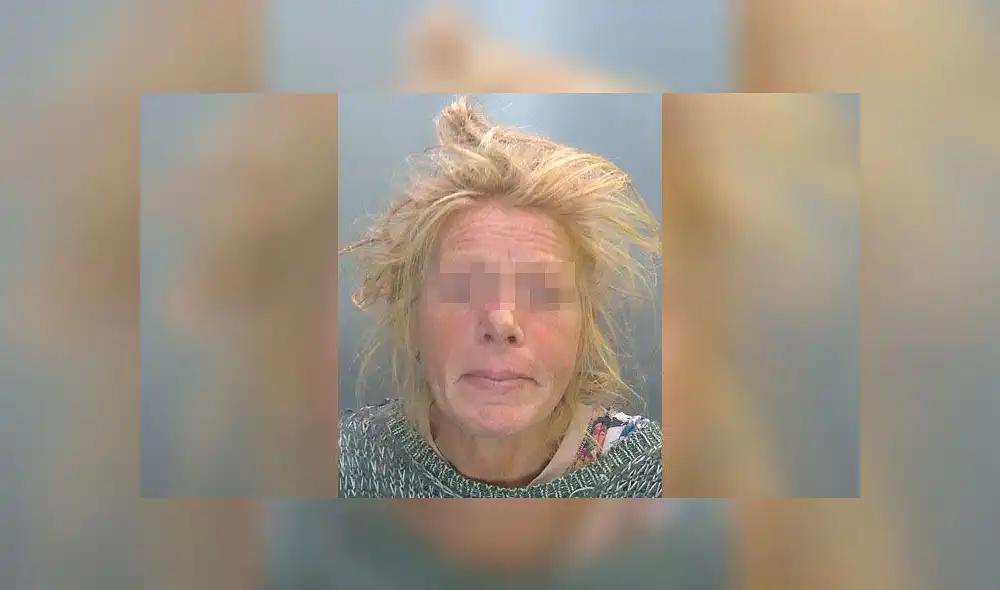 Lorna Webb fue detenida por la Policía debido a su carácter agresivo. Foto: Difusión