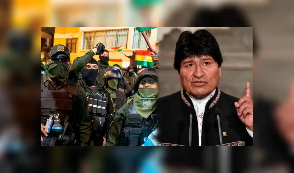 Evo Morales asegura que deben ''proteger la democracia'', tras el motín policial y protestas en Bolivia. Foto: Composición