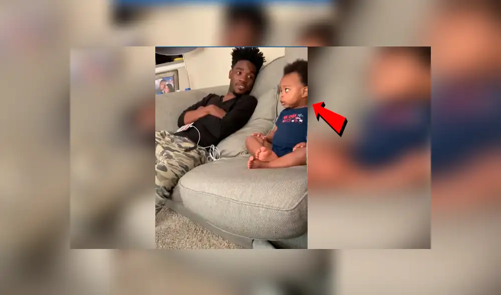 Facebook viral: Bebé asombra por fluida 'charla' con su padre [VIDEO]