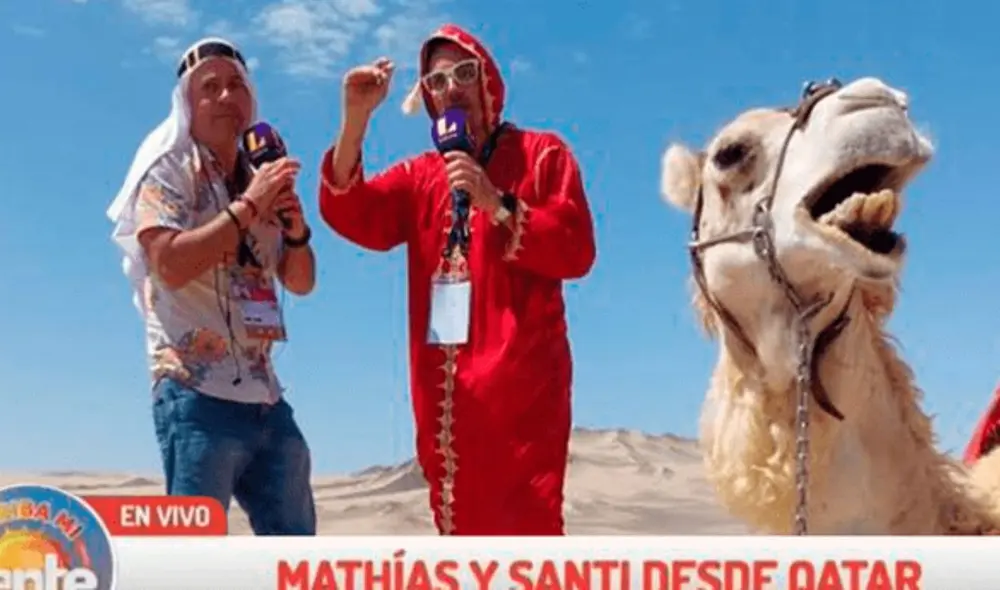 Magaly Medina criticó fuertemente a Mathías Brivio y Santi Lesmes por mentirles al público y decir que estaban en Qatar, cuando viajaron a Ica. Foto: Composición La República/Captura Latina