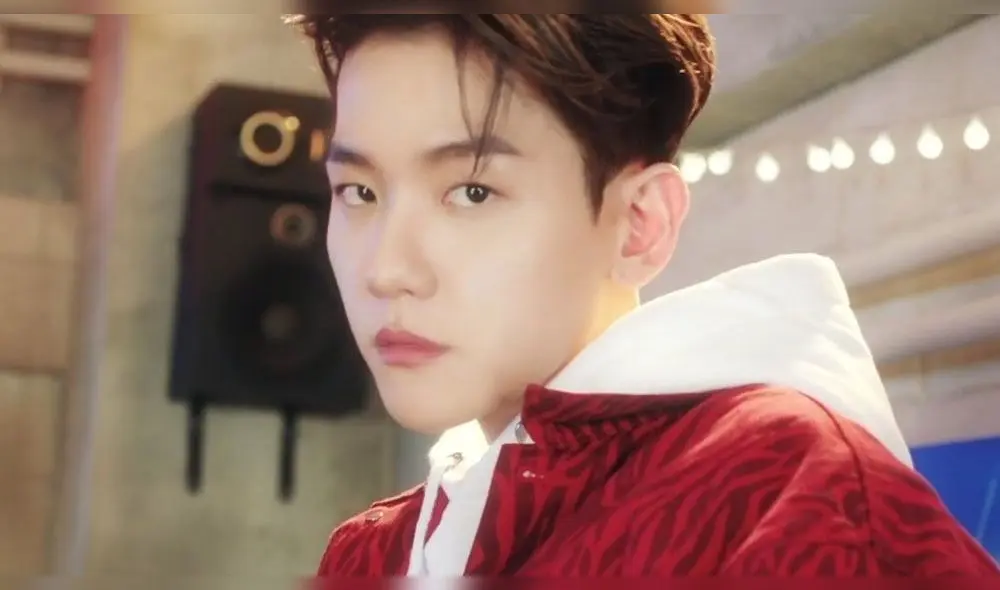 Desliza para ver más fotos de Baekhyun de EXO en el MV "Candy".