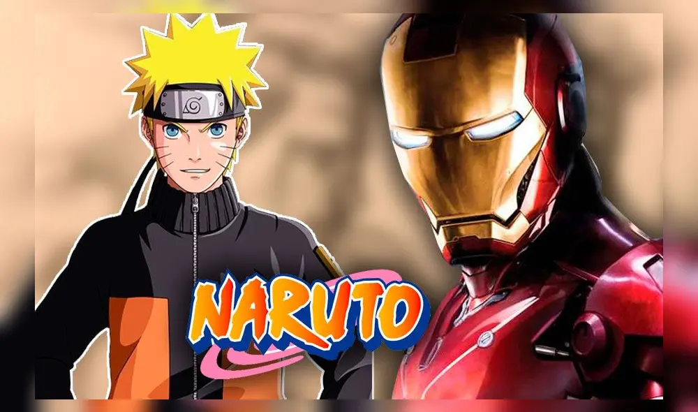 Artista de Naruto homenajea a Iron Man. Créditos: Composición
