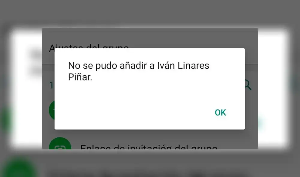 Añade a un grupo de WhatsApp.