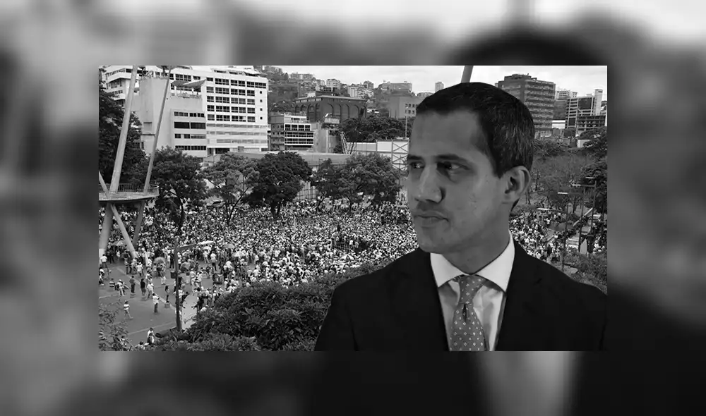 ¿La oposición se debilita? Apenas unos 2000 manifestantes acudieron al llamado de Guaidó