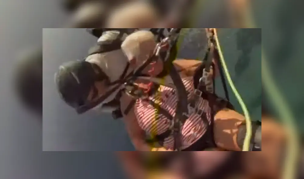Video es viral en YouTube. Mientras estaba en el aire con su alumna, el instructor pierde el control del parapente, lo que provocó que sufran una aparatosa caída que fue grabada por ellos mismos. Foto: Captura. Video es viral en YouTube. Mientras estaba en el aire con su alumna, el instructor pierde el control del parapente, lo que provocó que sufran una aparatosa caída que fue grabada por ellos mismos. Foto: Captura.