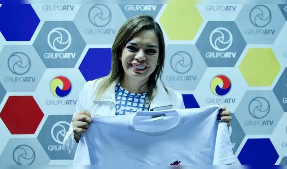 Milagros Leiva 'se asusta' por broma de mal gusto de su compañero de TV en vivo [VIDEO]