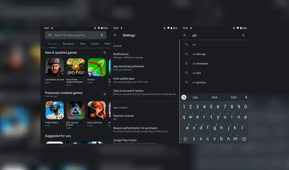 El modo oscuro llega de forma nativa en Android 10.
