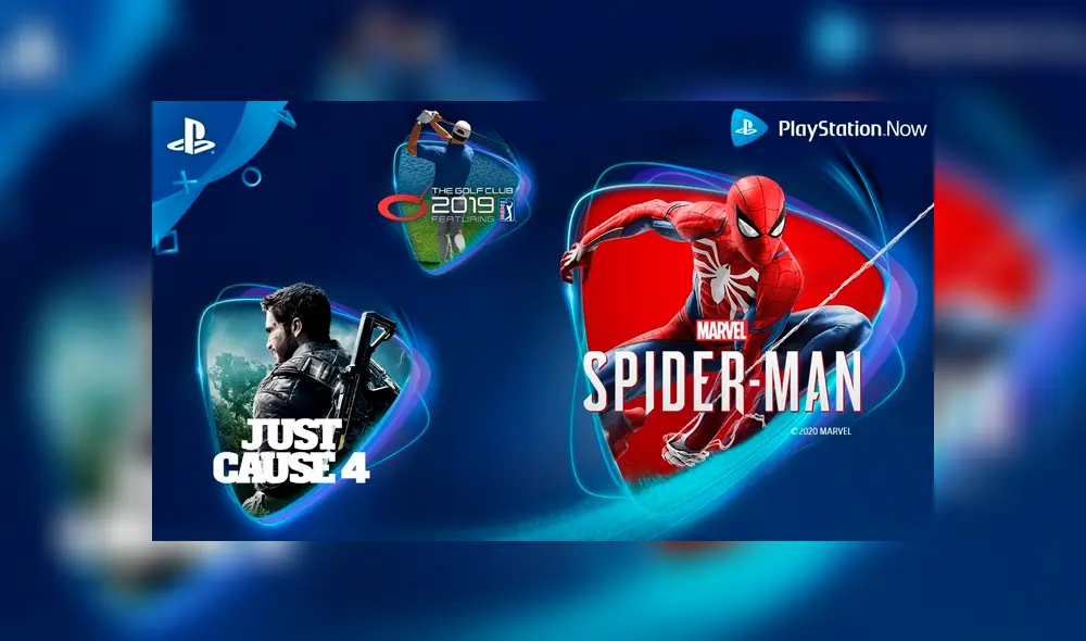 Servicio de streaming de Sony, PlayStation Now, trae Marvel's Spider-Man, Just Cause 4 y The Golf Club 2019 como juegos gratis para el mes de abril. Servicio de streaming de Sony, PlayStation Now, trae Marvel's Spider-Man, Just Cause 4 y The Golf Club 2019 como juegos gratis para el mes de abril.