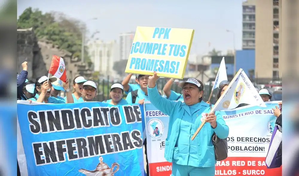 Enfermeras del Minsa demandan cumplir acuerdos