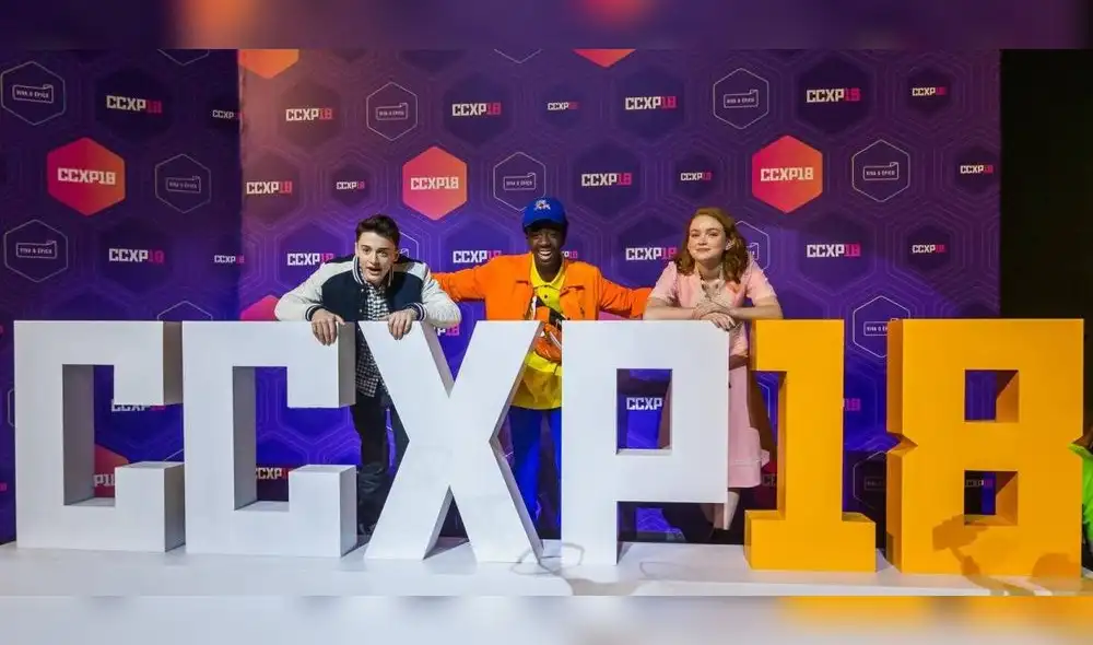 Comic Con: Caleb McLaughlin, Noah Schnapp y Sadie Sink (FOTOS)