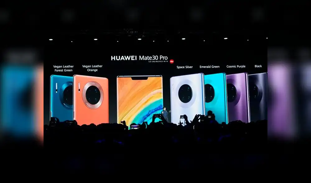 Huawei Mate 30 Pro llegará en 6 colores. Huawei Mate 30 Pro llegará en 6 colores.