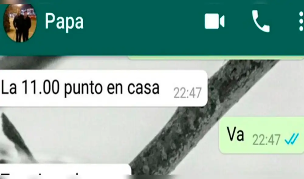 WhatsApp: Chica no llegaba de fiesta y su papá le dijo esto [FOTOS]