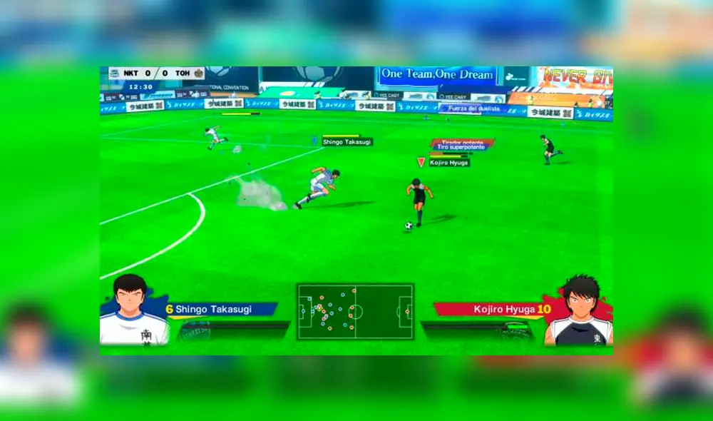 Jugabilidad es parecida a un juego de fútbol convencional.