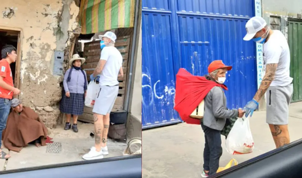 Gerardo Martínez celebró su cumpleaños llevando productos a los más necesitados. Foto: El Cajamarquino Gerardo Martínez celebró su cumpleaños llevando productos a los más necesitados. Foto: El Cajamarquino