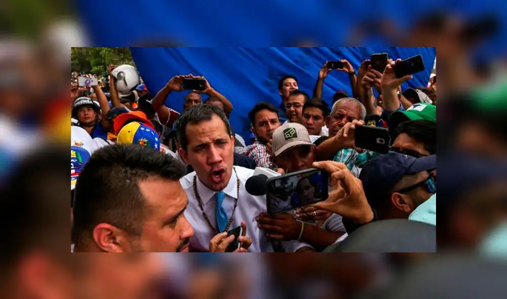 Juan Guaidó, presidente Encargado de Venezuela. Foto: AFP.