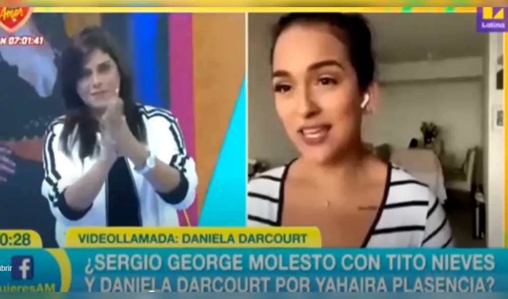 Daniela Darcourt se pronuncia sobre el alejamiento de Sergio George tras indirectas a Yahaira Plasencia con Tito Nieves