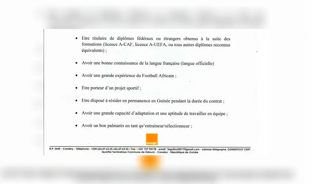 La selección de Guinea usó la red social Facebook para buscar a su nuevo entrenador.