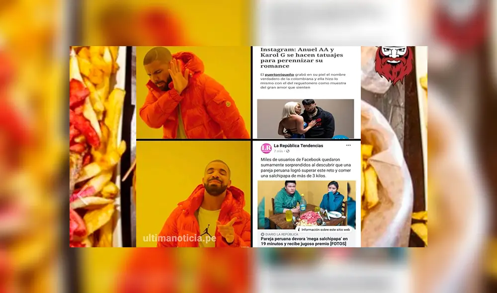 Vía Facebook: pareja peruana consume mega salchipapa de 3 kilos y este fue el resultado [VIDEO]