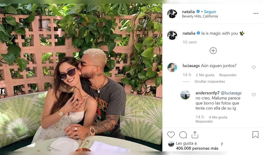 Natalia Barulich confirma que ya no ama a Maluma con fotos sensuales 