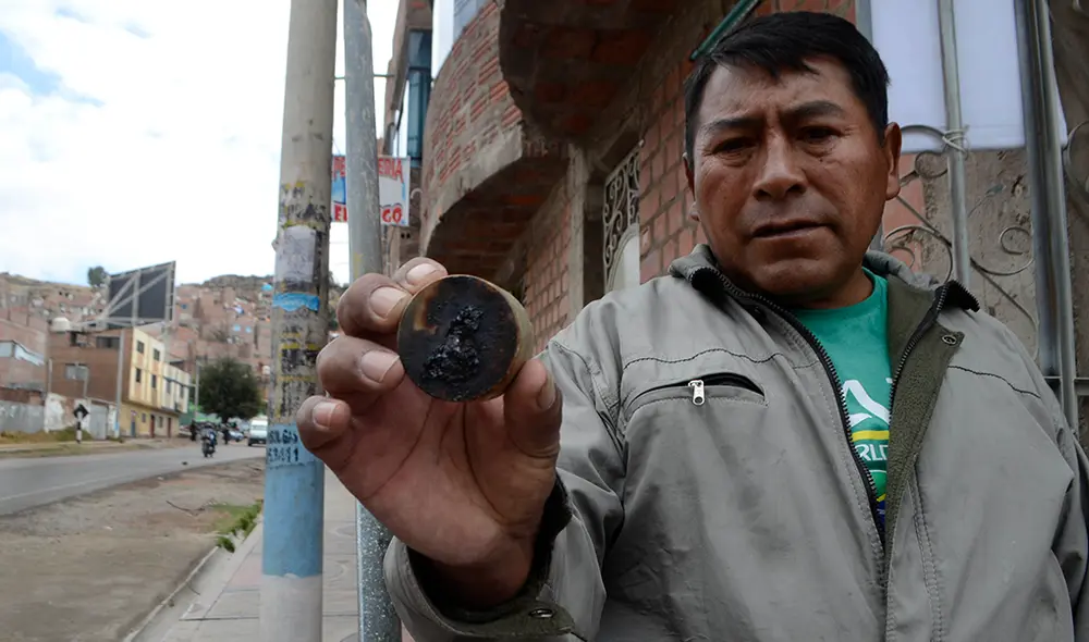 Protestas en favor de la libertad de Walter Aduviri. Fotos: Sharon Castellanos.