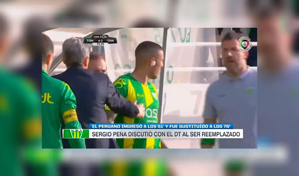 Sergio Peña casi se va a los golpes con su DT tras ser cambiado en menos de 30 minutos [VIDEO]