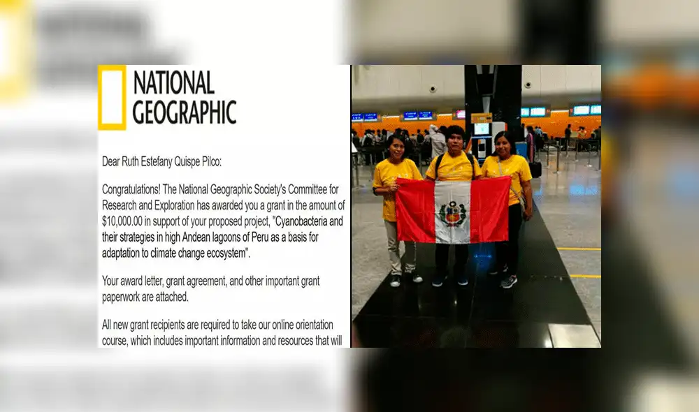 Equipo científico peruano KillaLab gana concurso de National Geographic