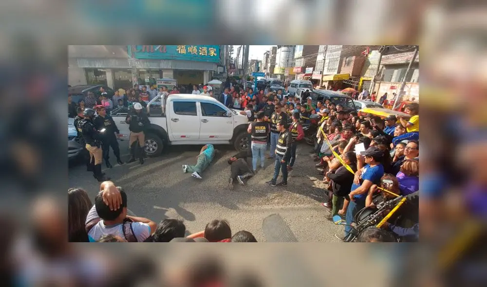 Comas: frustran secuestro de empresarios y recuperan camioneta tras intensa persecución [VIDEO]