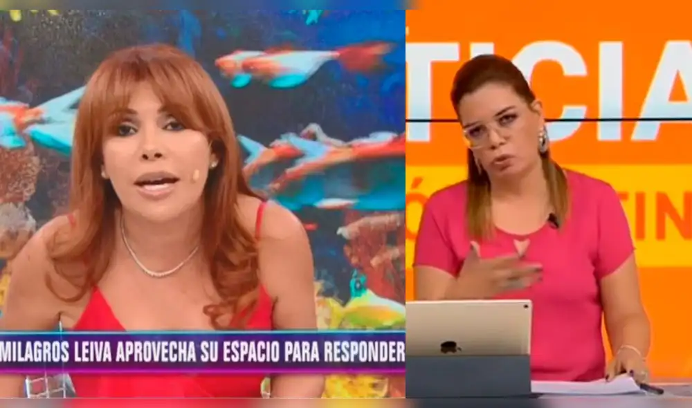 Milagros Leiva vs Magaly Medina en ATV Milagros Leiva vs Magaly Medina en ATV