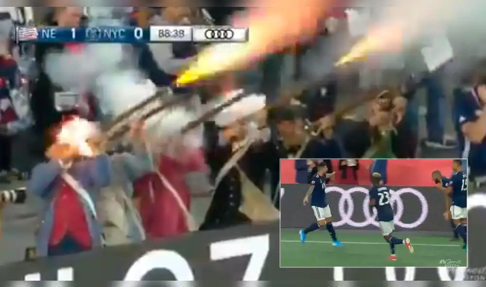 MLS: celebran gol de Gustavo Bou con disparos al aire. Foto: Captura de video. MLS: celebran gol de Gustavo Bou con disparos al aire. Foto: Captura de video.