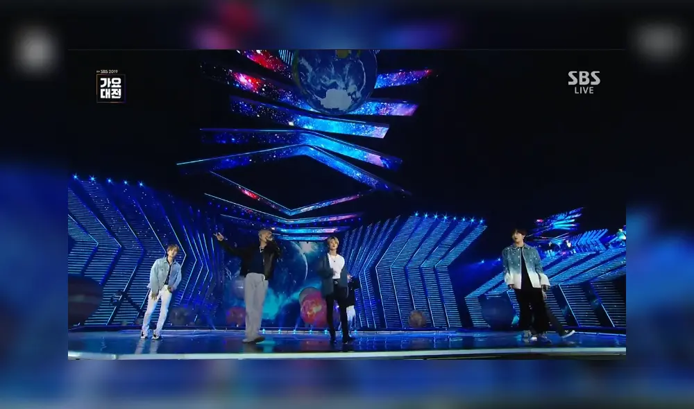 SBS Gayo Daejun 2019: BTS en la presentación de  Mikrokosmos.
