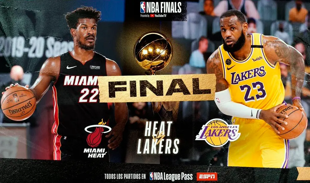 Angeles Lakers y Miami Heat protagonizarán las Finales de la NBA 2020. Foto: Twitter NBA Angeles Lakers y Miami Heat protagonizarán las Finales de la NBA 2020. Foto: Twitter NBA