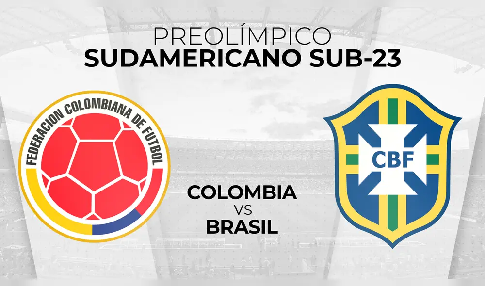 Colombia vs Brasil Sub 23 EN VIVO por el Preolímpico Sudamericano.