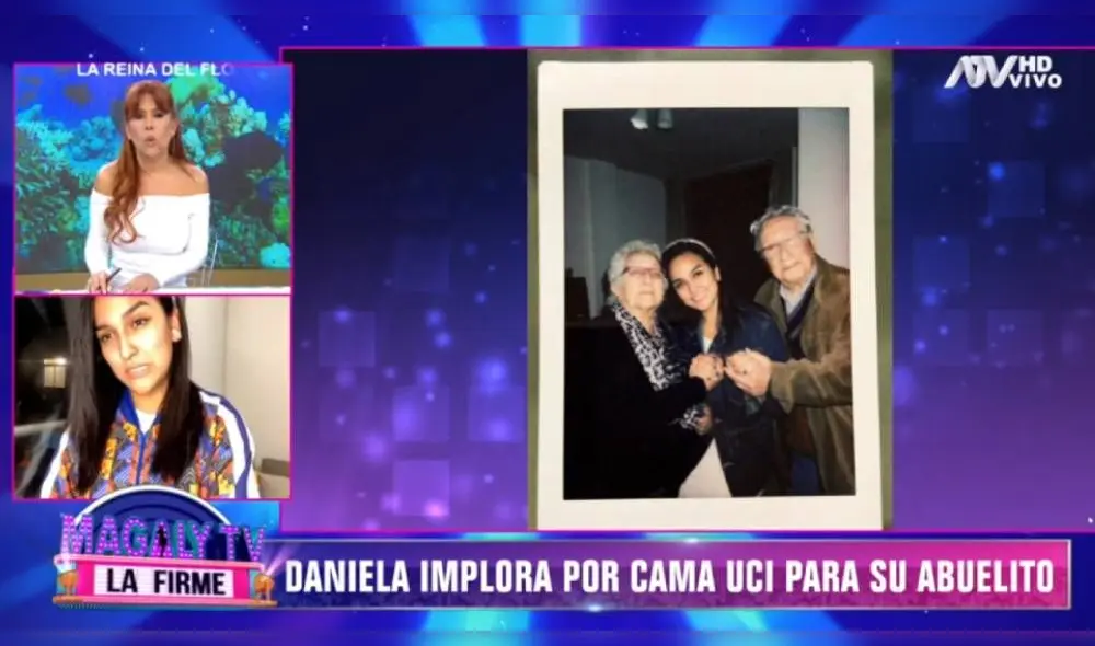 Daniela Darcourt y su abuelito Daniela Darcourt y su abuelito