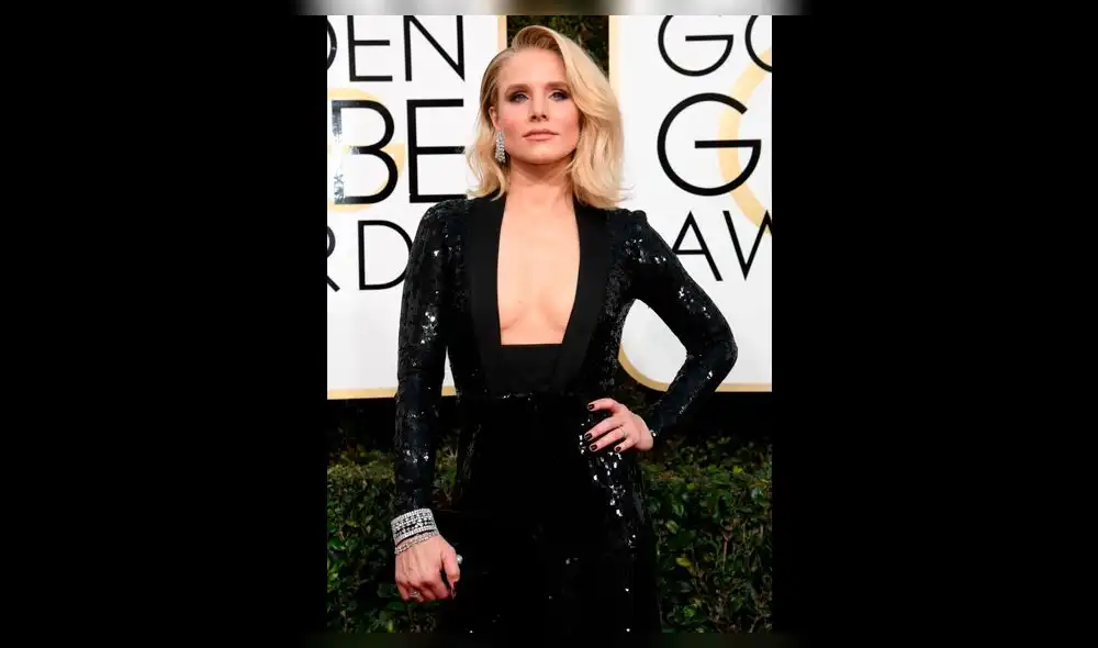 Kristen Bell y el escote más osado de los Globos de Oro 2019 [FOTOS]